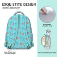 thumbnail image 2 of Beach and Sea Creatures Student Backpack Durable Waterproof Composite Oxford Cloth with Tropical Seahorse and Fish Print, Adjustable Straps, Large Capacity for Outdoor and Daily Commuting, 2 of 6