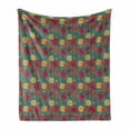 thumbnail image 1 of Garden Art Soft Flannel Fleece Blanket, Buds and Blossoms of Chrysanthemum Flowers Rural Growth Hand Drawn Style Plants, Cozy Plush for Indoor and Outdoor Use, 70" x 90", Multicolor, by Ambesonne, 1 of 6