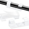 thumbnail image 1 of 100 Pieces Self-adhesive Cable Clips Finisher Wire Clamp Sticky Clear Cable Clip, 1 of 5