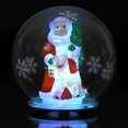 thumbnail image 3 of Adorno navideño Bola de cristal de Papá Noel Lámpara LED Decoración para el hogar y la oficina Regalos de Navidad para niños (copo de nieve), 3 of 8