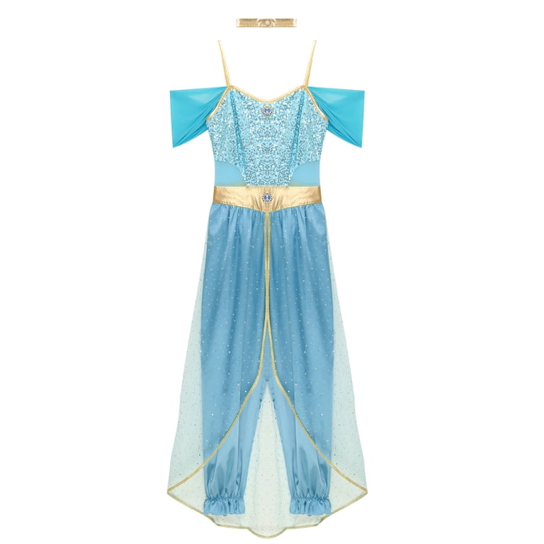 Tuta Da Ballerina Araba Per Donne - Costume Halloween Cosplay Con Paillettes - Foto 3