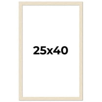 25x40 Frame White Real Wood Picture Frame Width 1.5 inches | Interior Frame Depth 0.5 inches | Barn