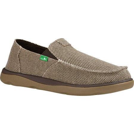 

Men s Sanuk Vagabond Tripper Slip-On Brown Canvas 7 M
