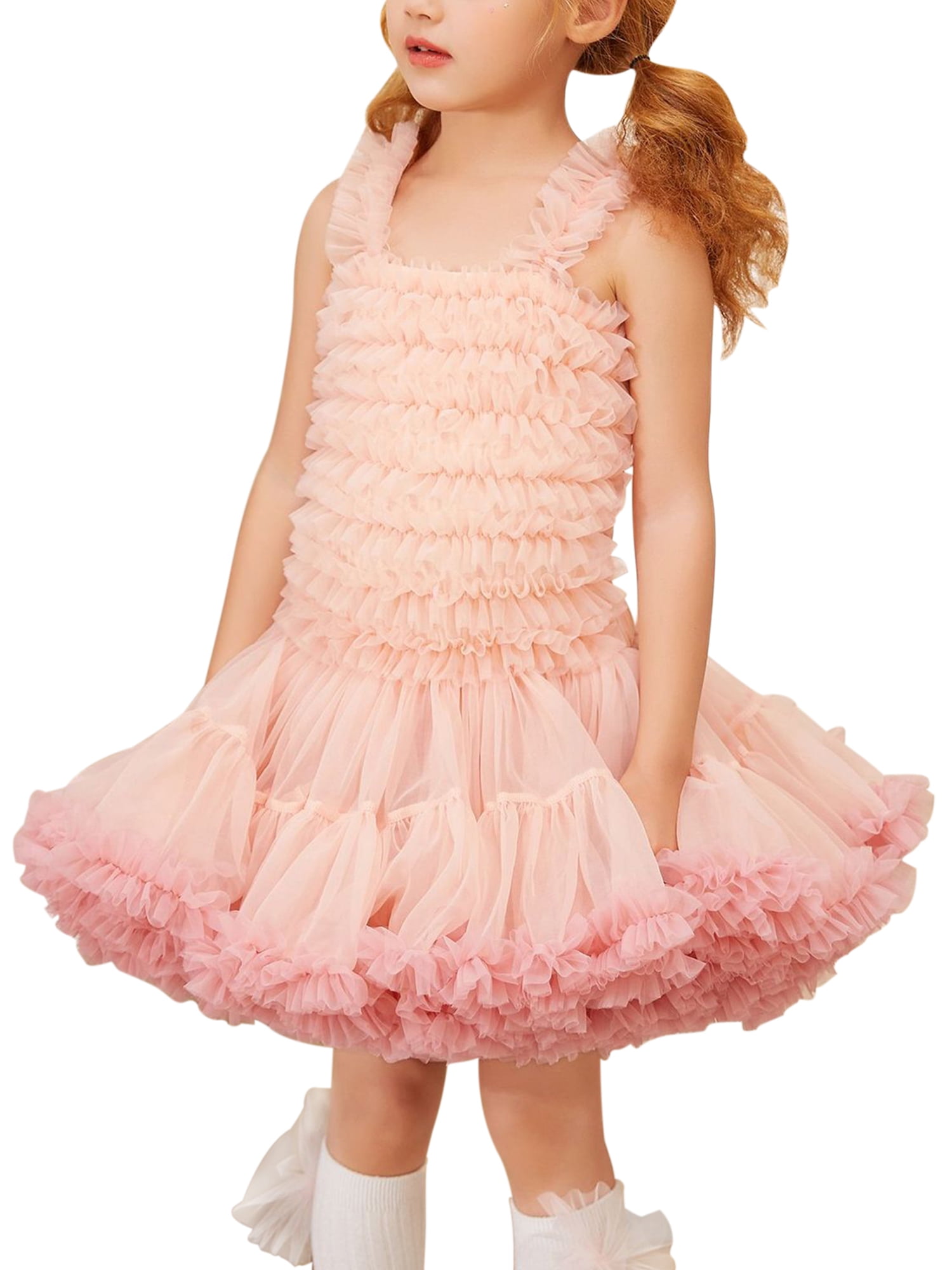 Baby Girls Floral Lace Princess Wedding Bridesmaid Pageant Party Tutu Gown Dress
