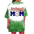 thumbnail image 5 of DeHolifer T Shirt for Women Short Sleeve Crewneck Baseball Mom Loose Casual Printed T Shirt Summer Fashion Sport Tee Tops Green M, 5 of 5