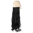 thumbnail image 5 of Qlenkay Beanie Hat with Removable Hair Extensions for Women Slouchy Cable Hat Wig Knit Beanie Winter Hat with Long Wavy Curly Wig, 5 of 5