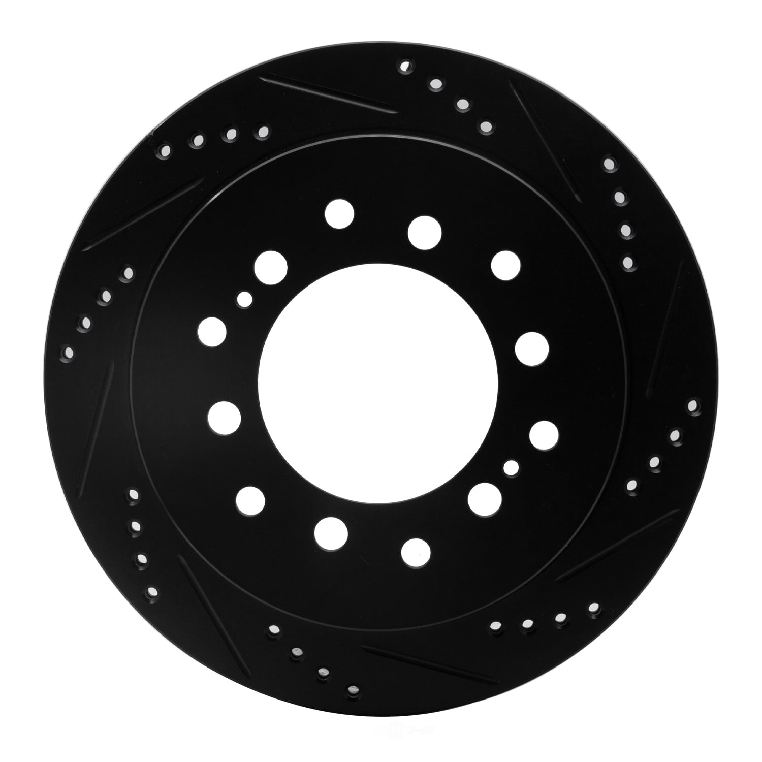 Dynamic Friction Company 633-76127R DFC Brake Rotor - Drilled And Slotted - Black