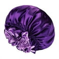 thumbnail image 1 of Bonnet de Nuit en Satin de Soie Réutilisable et Ajustable, Longue et Bouclée, 1 of 6