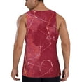 thumbnail image 3 of Haiem Abstract Red Marble Men Workout Tank Top Gym Bodybuilding Sleeveless Muscle T Shirts Athletic Tank Breathable Workout Shirt-X-Large, 3 of 9