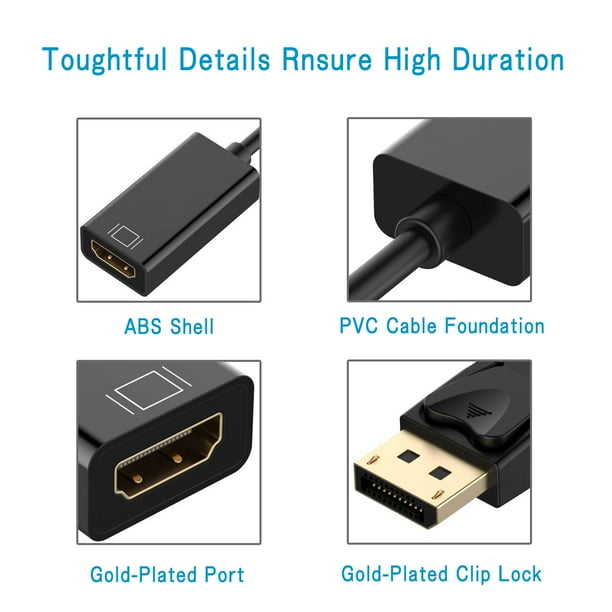 Hdmi to display adapter best sale