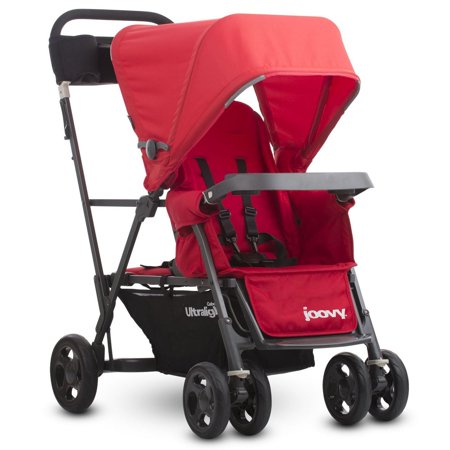 Joovy Caboose Ultralight Double Stroller, Red