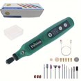 thumbnail image 1 of DEBGFS 1pc Mini Cordless Rotary Tool With LED Light  5 Adjustable Speeds  USB Rechargeable Lithium Battery  Multiple Accessories  Perfect For DIY Projects,Green, 1 of 6