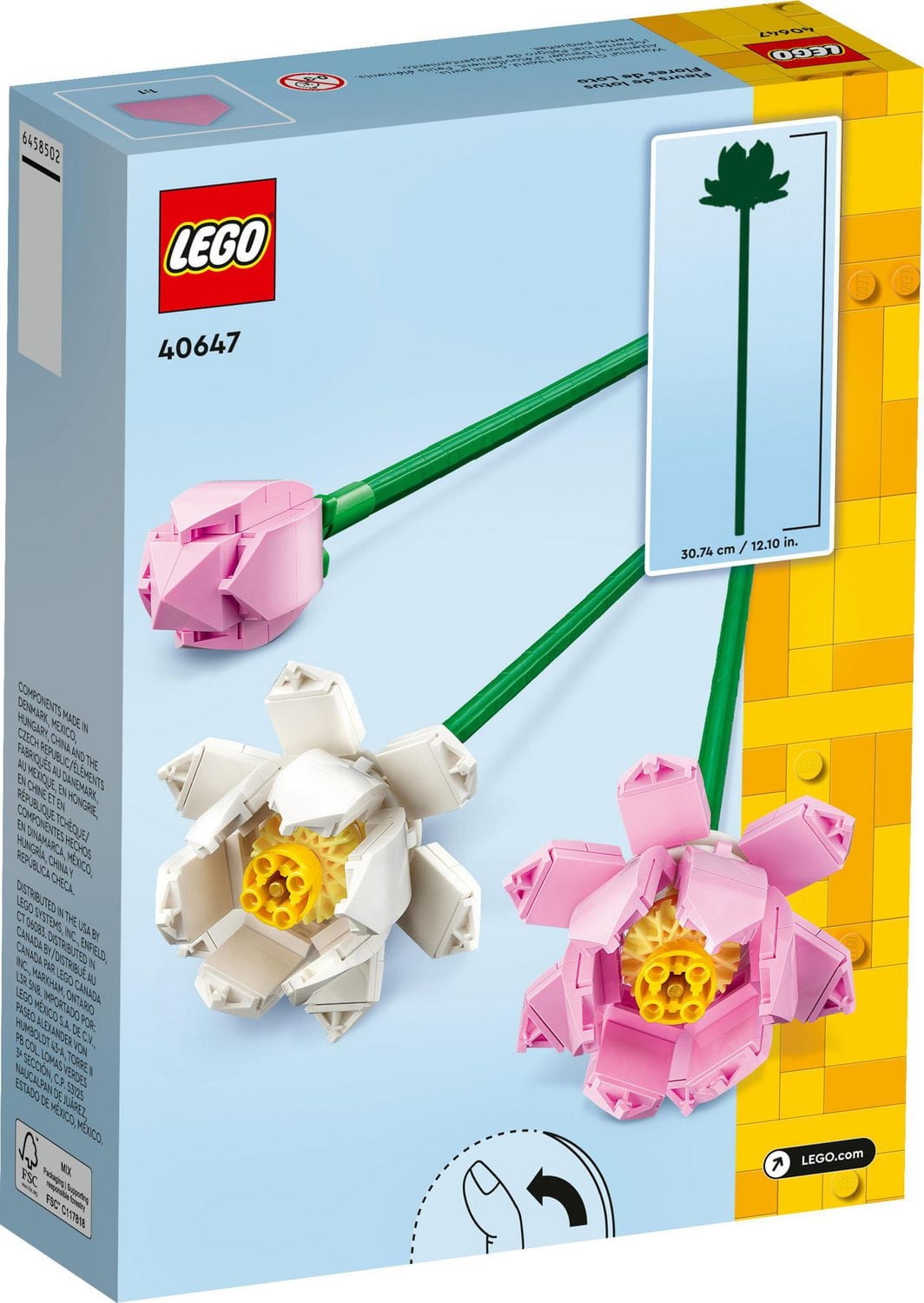Flower セット LEGO Lotus Flowers 40647 Building Toy Set for Ages 8+ (220