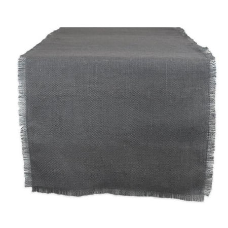 

14 x 72 in. Solid Gray Heavyweight Fringed Table Runner