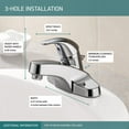 thumbnail image 3 of Delta Faucet Bathroom Sink Faucet P136LF Centerset Single Handle - Chrome - 1.0 GPM, Drain Assembly, 3 of 5