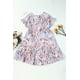 thumbnail image 2 of ABPHQTO Vestido rosa con volantes y estampado floral de manga corta para mujer, 2 of 5