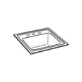 thumbnail image 2 of 15X15 2H SS BAR SINK *LUSTER, 2 of 2