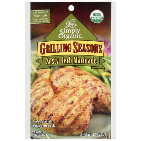 Simply Organic: Grilling Seasons Zesty Herb Marinade, 1110 Oz