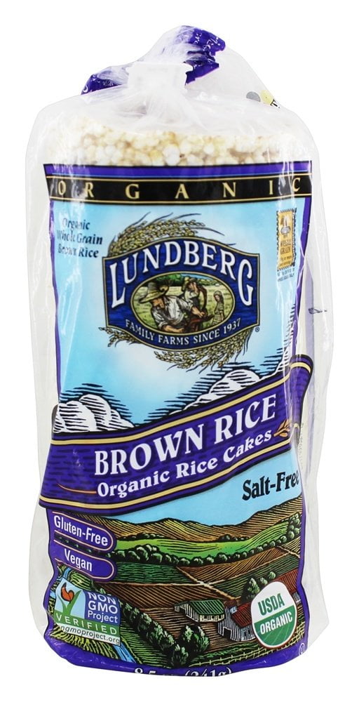 Lundberg Organic Whole Grain Rice Cakes Brown Rice Salt