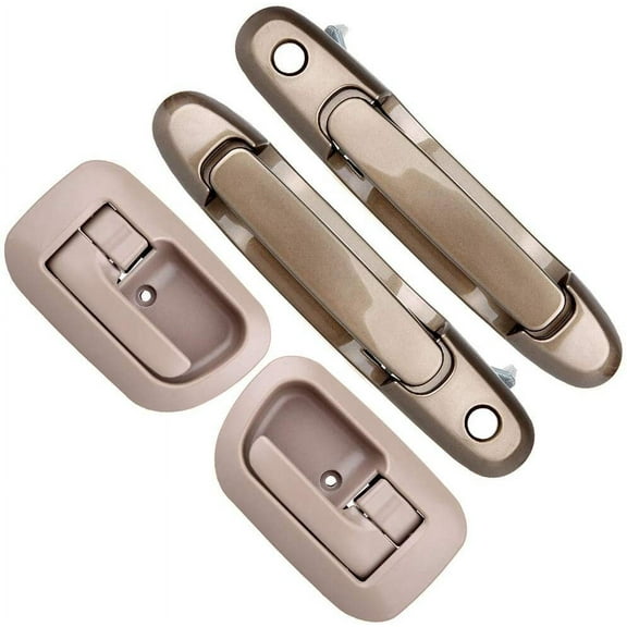 CCIYU Door Handles fit for 1998-2003 for Toyota Sienna Exterior Interior Front Driver Passenger Side(4pcs)