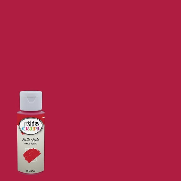 Testors 2 Oz. Acrylic Matte Craft Paint, Stop Sign 292429A