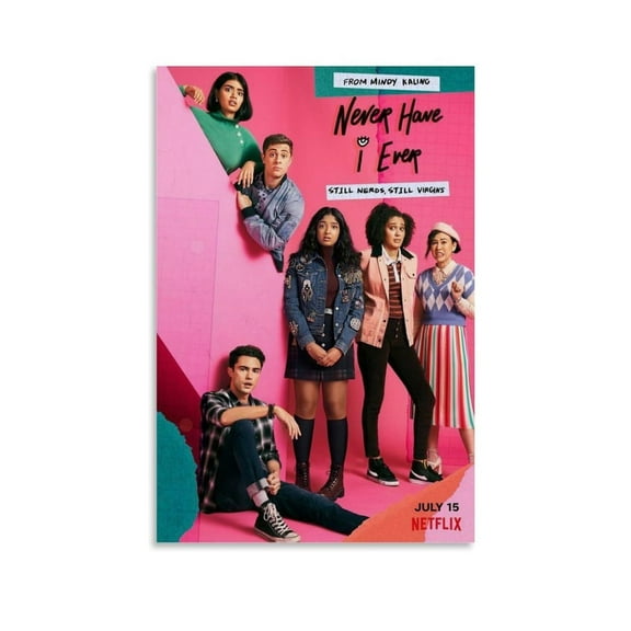 Never Have I Ever Movie Poster for Room Aesthetic Canvas Wall Art Bedroom Decor