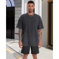 thumbnail image 2 of Camiseta Adorejoy Oversize Vintage Lavada para Hombre - Negra, 2 of 8