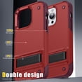 thumbnail image 5 of JTCASES for iPhone 12 Pro Case, Foldable Kickstand Heavy Duty Protective Rugged Hybird Anti-slip Shockproof/Drop Resistant PC TPU Shell for iPhone 12 Pro, Red, 5 of 7