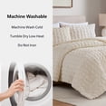 thumbnail image 5 of Mainstays King Comforter Set, All-Season, 3-Piece, Cream Puffy Seersucker, 5 of 10
