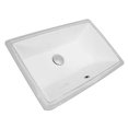 thumbnail image 2 of Nantucket Sinks UM-19x11-W 19-Inch by 11-Inch Rectangle Ceramic Undermount Vanity Sink, White, 2 of 3