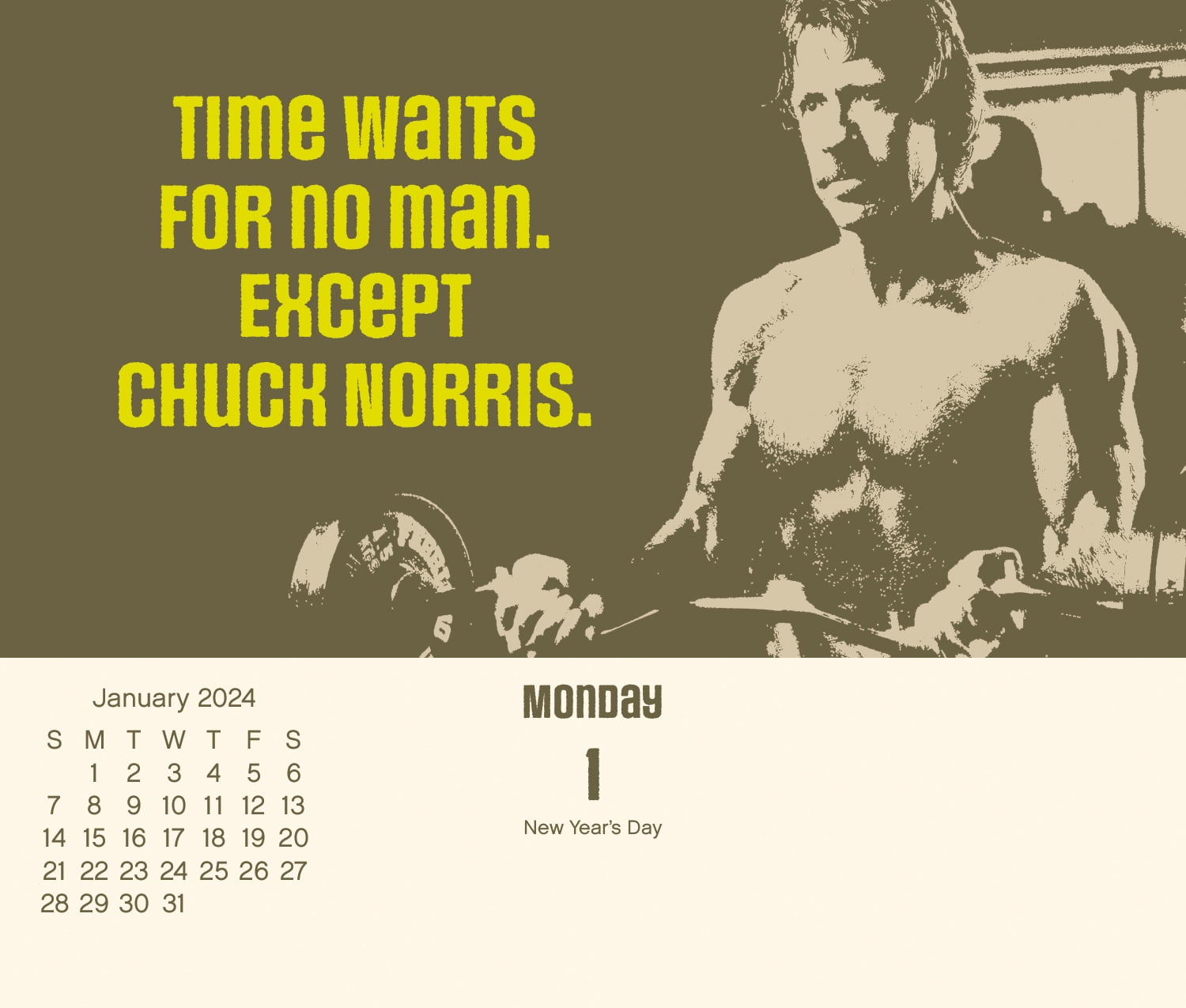 2024 Chuck Norris Box Calendar