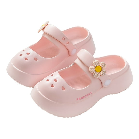 IUJSOY Kids Clogs Boys Girls Lightweight Garden Shoes Adjustable Slippers Summer Beach Shoes