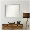 thumbnail image 5 of Amanti Art Custom Framed Wall and Bathroom Mirror (33 x 38 in.), Brushed Sterling Silver Frame, 5 of 7