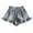 Grey, variant on KAUOD Girls Ruffle Shorts Elastic High Waist Loose Athletic Shorts Wide Leg Cute Casual Mini Short Pants with Pocket