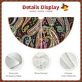 thumbnail image 3 of Sikiie Watercolor Romantic Paisley Nativity Christmas Tree Skirt, Jesus Christian Winter Holiday Tree Mat Decoration(30-48IN)48", 3 of 6