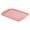 Pink, variant on Polypropylene Rectangular Tray, Stackable Anti-Slip Serving Tray for Kitchen Dining Party, 1 PC