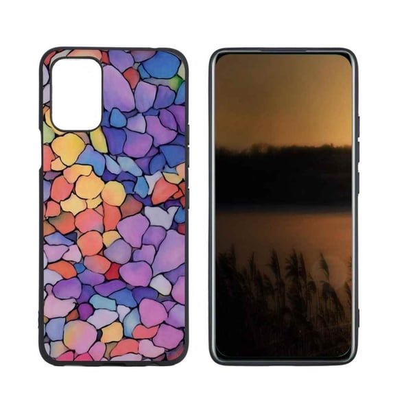 Colorful-167 Phone Case, Degined for LG Q52 Case Men Women, Flexible Silicone Shockproof Case for LG Q52