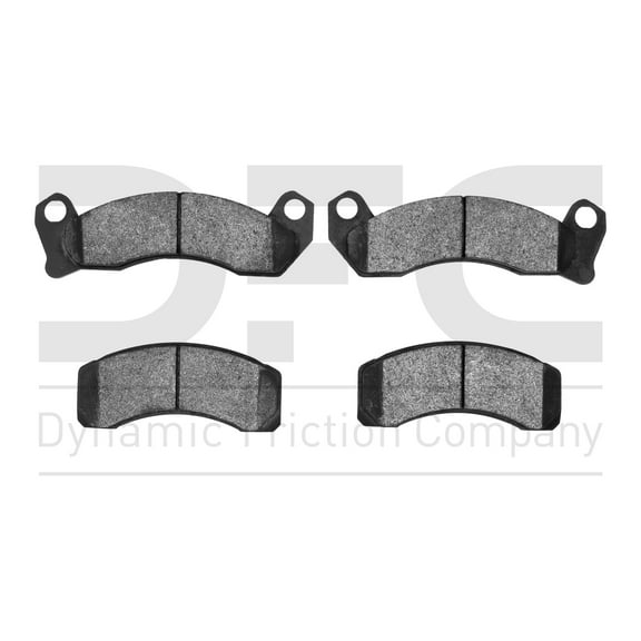 Dynamic Friction Company 5000 Advanced Brake Pads - Semi Metallic 1551-0431-00-Front Set For 1987-1988 Ford Thunderbird, 1987-1993 Ford Mustang