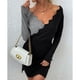 thumbnail image 3 of Vestido De Punto, Poliéster, Manga Larga, Vestido De Punto, Lavable A Máquina, Elegante Ondulado Para El Trabajo Para Mujeres ANGGREK Otros, 3 of 7