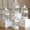 White, variant on VELA LANTERNS Bird Cage Decor Candle Holder Lantern Decorative Table Centerpiece Halloween Decorations, 10" and 6" Tall, Black, Set of 2