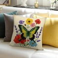 thumbnail image 7 of Pioneer Flower And Butterfly Pillow Covers,Pioneer Flower And Butterfly Throw Pillow Covers 24"×24" ,Living Room Sofa Couch Pillow Covers,Decorative Pillow Covers, 7 of 7
