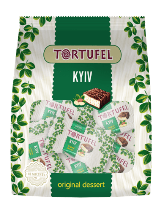 Tortufel Kyiv Milk Chocolate Waffles with Peanut Pieces, 180g, Tortufel choc & peanut waffles