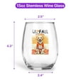 thumbnail image 5 of Hello Fall Labrador Retriever Football Welcome Autumn with Leaves Pumpkins 15oz Stemless Wine Glass Mug Lab Dog Lover Gifts Wine Glasses Cup - 00012, 5 of 5