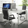 thumbnail image 4 of Homall Office PU Leather Chair with Lumbar Support and Armrest, Ergonomic Conference Chair, Black, 4 of 8
