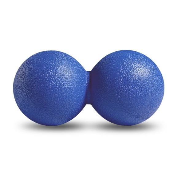 GOGO Peanut Massage Ball for Myofascial Release, Royal Blue Double Lacrosse Fascia Balls for Back Feet Trigger Point Therapy, Deep Tissue