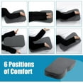 thumbnail image 3 of Memory Foam Knee Pillow for Side Sleepers, Leg Knee, Separates The Knees Body Alignment-Between Lower Back Pain Relief and Pregnancy Support -(18"x30"x4", Grey), 3 of 4