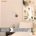 thumbnail image 5 of Sunlite LED Filament T10 Tubular Light Bulb, 6 Watts (60W Equivalent), Medium E26 Base, Dimmable, Clear, ETL Listed, 2700K Soft White, 6-Pack, 5 of 6