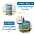 thumbnail image 4 of SoftZone Round Floor Cushions and Mobile Cushion Cart, 4 of 9