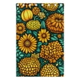 thumbnail image 4 of Bright Yellow Flowers Blackout Curtains for Living Room Bedroom 55W x 72/84L Insulated Window Drapes 2 Panels, 4 of 6