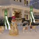 thumbnail image 2 of Manga de viento de Navidad Papá Noel colgante de tela decorativa para decoración de árbol de Navidad 2 piezas (4), 2 of 5